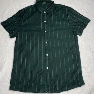SHEIN MENS Button Down Collar Shirt Sz: Large